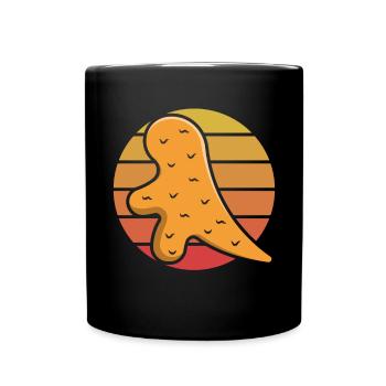 Nuggets de poulet Dino Amateurs de nuggets de dinosaures - Mug uni - noir - Devant