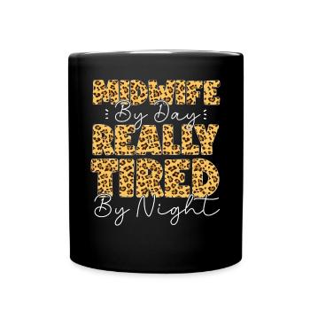 Nurse Midwife Birth Worker Midwife - Full Colour Mug - black - Front