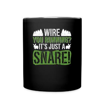 Piège à animaux Piège à collet métallique - Mug uni - noir - Devant