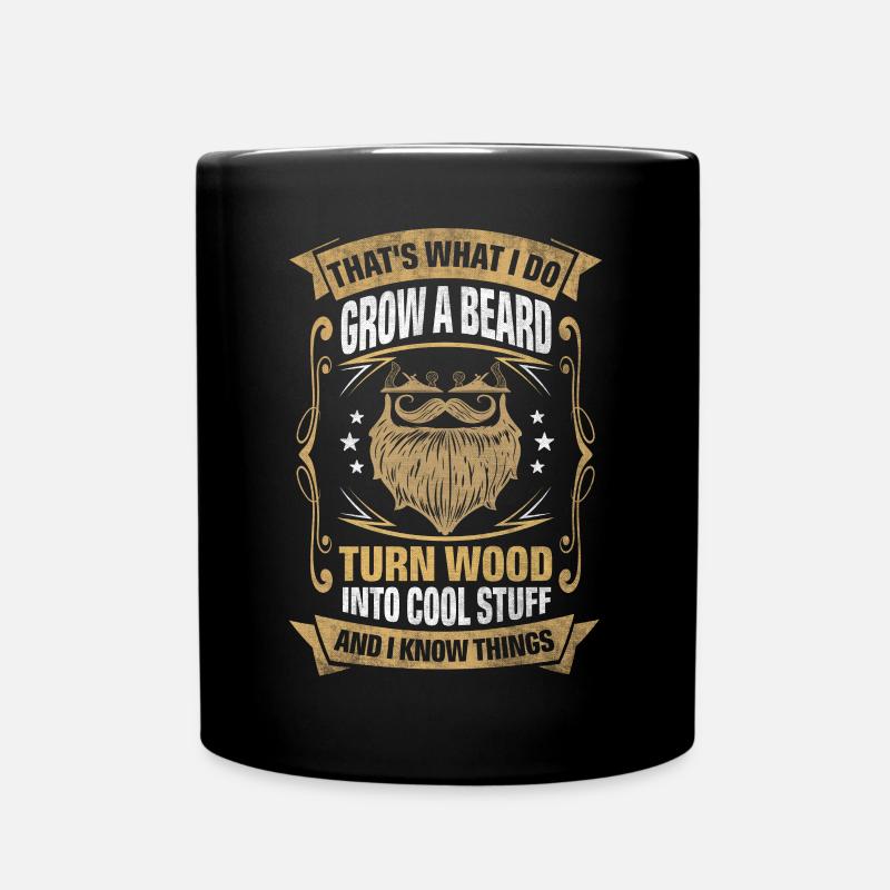 Wood Into Cool Things Boat Builder - Full Colour Mug - black