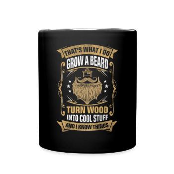 Wood Into Cool Things Cabinet Maker - Full Colour Mug - black - Front
