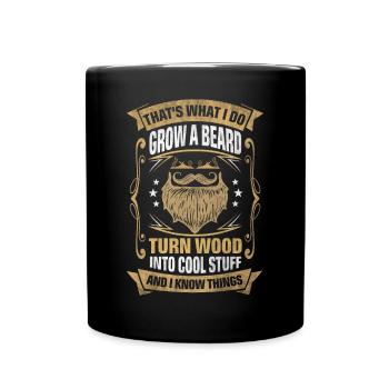 Wood Into Cool Things Furniture Maker - Full Colour Mug - black - Front