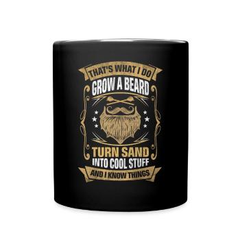 Sand Into Cool Things Glassblower - Full Colour Mug - black - Front