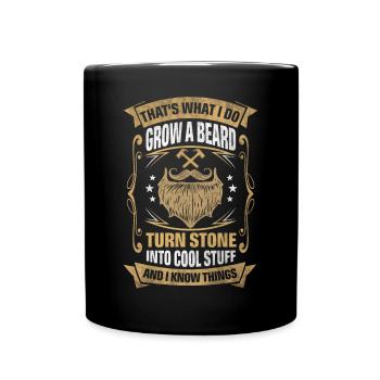 Stone Into Cool Things Mason - Tasse einfarbig - Schwarz - Vorne