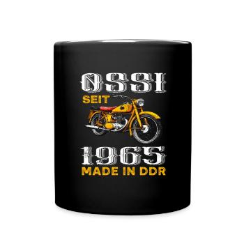 Ostdeutschland DDR Ossi 1965 Geburtstag Spruch - Tasse einfarbig - Schwarz - Vorne