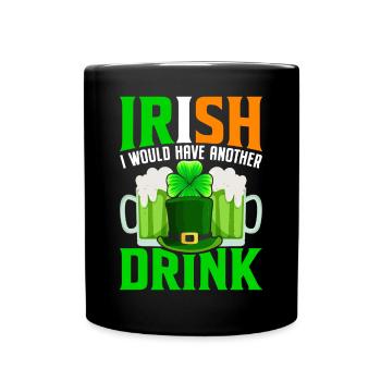 Fête de la Saint-Patrick amusante - Mug uni - noir - Devant