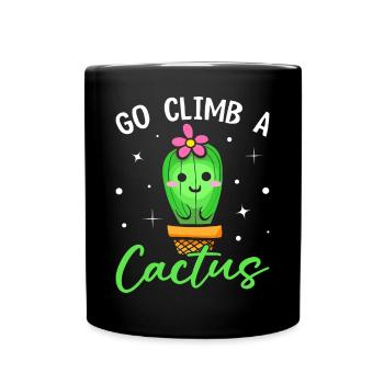Drôle de succulente - Mug uni - noir - Devant