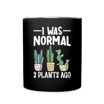 Drôle de cactus succulent - Mug uni - noir - Devant