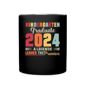 Fier diplômé de la maternelle 2024 - Mug uni - noir - Devant