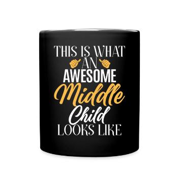 Middle Child Gifts - Full Colour Mug - black - Front