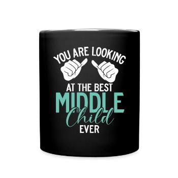 Middle Child Gifts - Full Colour Mug - black - Front