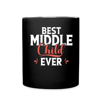 Middle Child Gifts - Full Colour Mug - black - Front