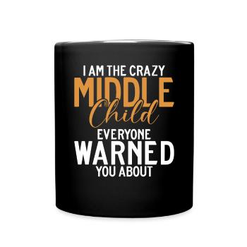 Middle Child Gifts - Full Colour Mug - black - Front
