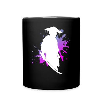 Samurai Krieger Stolz & Ehre Geschenk - Tasse einfarbig - Schwarz - Vorne