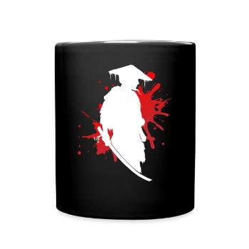 Samurai Krieger Stolz & Ehre Geschenk - Tasse einfarbig - Schwarz - Vorne