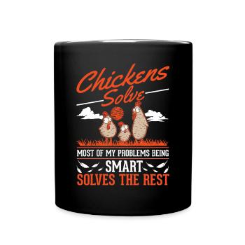 Poulets Élevage de poulets Producteur de poulets - Mug uni - noir - Devant