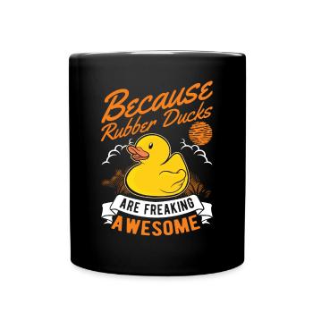 Rubber Duck Gift Rubber Duck Rubber Duck - Full Colour Mug - black - Front