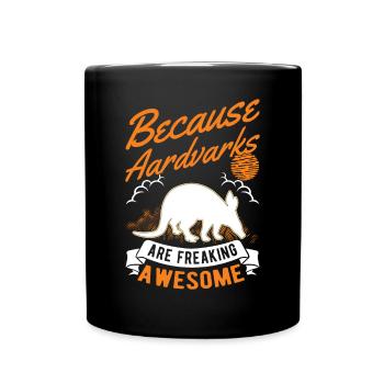 Aardvark Gift Aardvark - Full Colour Mug - black - Front