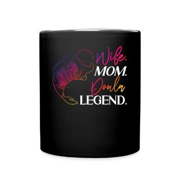 Doula accoucheuse maman femme. Maman. - Mug uni - noir - Devant