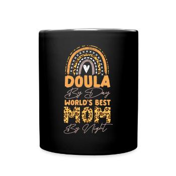Doula Travailleuse à la naissance Doula par jour - Mug uni - noir - Devant