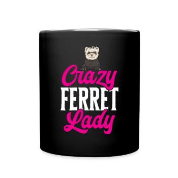 Furet, propriétaire de furet - Mug uni - noir - Devant