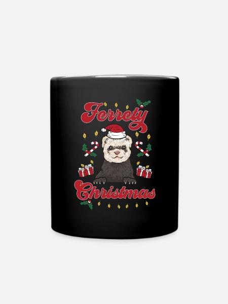 Frettchen Besitzer Frettchen - Tasse einfarbig - Schwarz