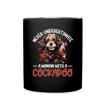 Cockapoo Dog Breed Pet Never Underestimate - Tasse einfarbig - Schwarz - Vorne