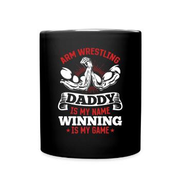 Bras de fer Papa Bras de fer Papa Bras De Fer - Mug uni - noir - Devant