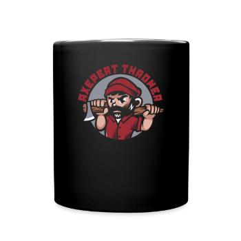 Axepert Thrower Axe Throwing Game Competition Axe - Full Colour Mug - black - Front
