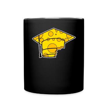 Diplôme d’études Casquette de fin d’études - Mug uni - noir - Devant