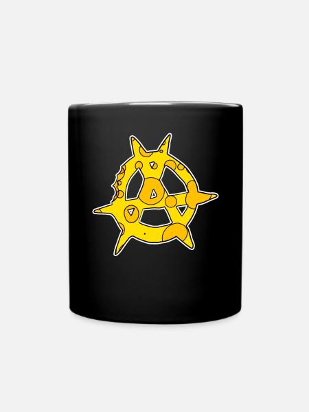 Symbole de l’anarchie en fromage - Mug uni - noir
