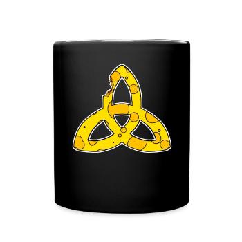 Keltisches Symbol Triqueta Symbol - Tasse einfarbig - Schwarz - Vorne