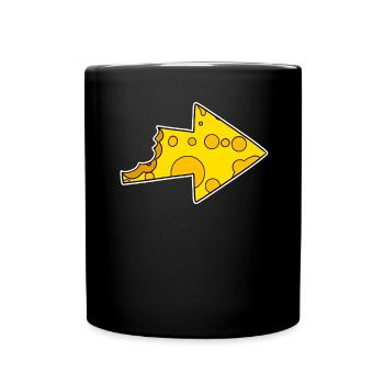 Arrow Cheese - Full Colour Mug - black - Front