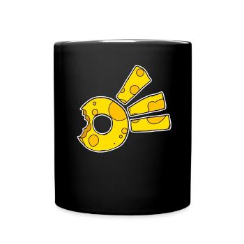 Symbole de la comète du fromage - Mug uni - noir - Devant