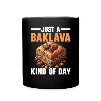 Baklava Pâtisserie Dessert Gourmand Moyen-Orient - Mug uni - noir - Devant
