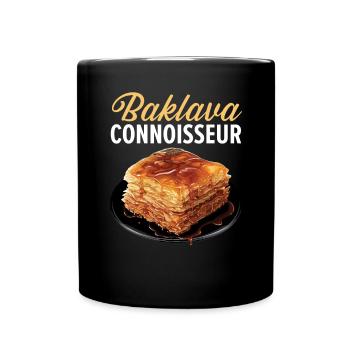 Baklava Pastry Dessert Food Lover Middle East - Full Colour Mug - black - Front