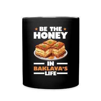 Baklava Pâtisserie Dessert Gourmand Moyen-Orient - Mug uni - noir - Devant