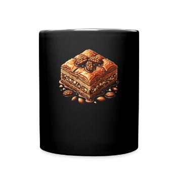 Baklava Pastry Dessert Food Lover Middle East - Full Colour Mug - black - Front