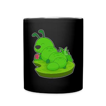 Beignet chenille - Mug uni - noir - Devant