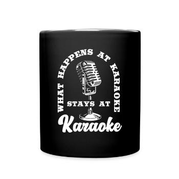 Chanteur de karaoké Chanteur de karaoké Musique - Mug uni - noir - Devant
