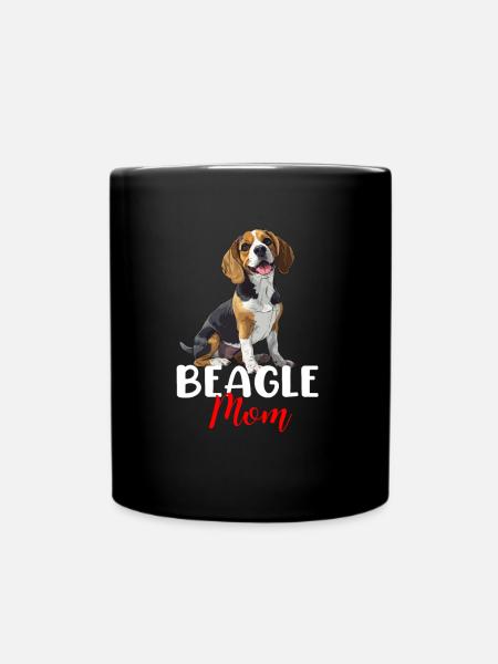 beagle maman beagle - Mug uni - noir