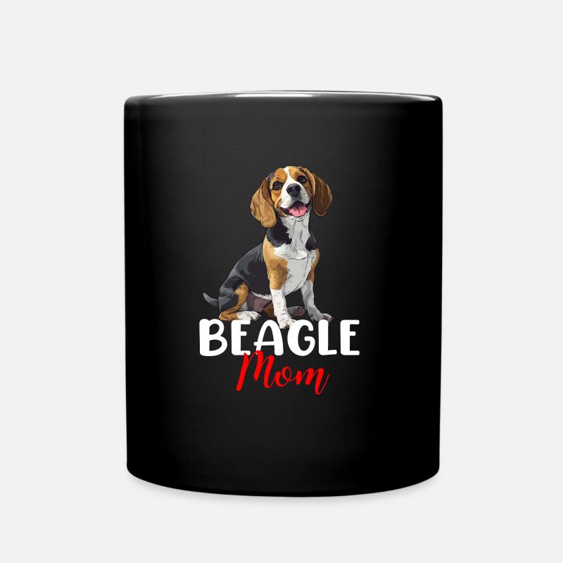 beagle maman beagle - Mug uni - noir