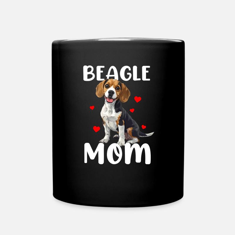 beagle maman beagle - Mug uni - noir