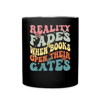Dicton de rat de bibliothèque - lecteur de livre passionné - Mug uni - noir - Devant