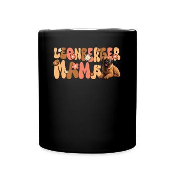 Leonberger Groovy Leonberger Mom - Full Colour Mug - black - Front