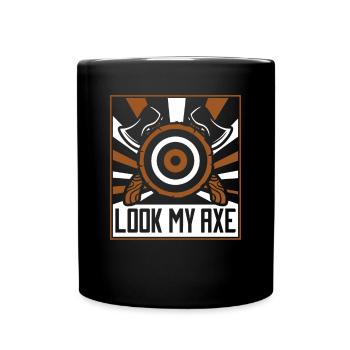 Look My Axe Axe Throwing Competition Game Axe - Full Colour Mug - black - Front