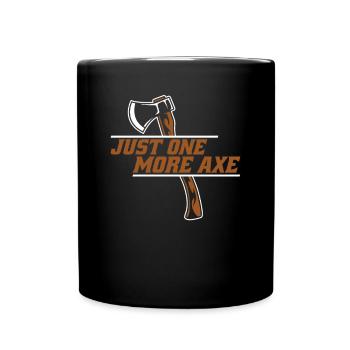 Just One More Axe Axe Throwing Competition Game - Full Colour Mug - black - Front