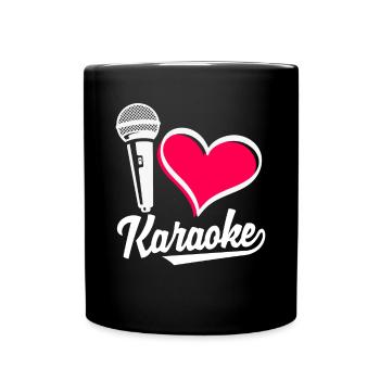 Chanteur de karaoké Chanteur de karaoké Musique - Mug uni - noir - Devant