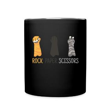 Stone Paper Scissors Cuter - Full Colour Mug - black - Front