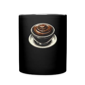 Chocolate Pudding Sweet Dessert Food Lover Foodie - Full Colour Mug - black - Front